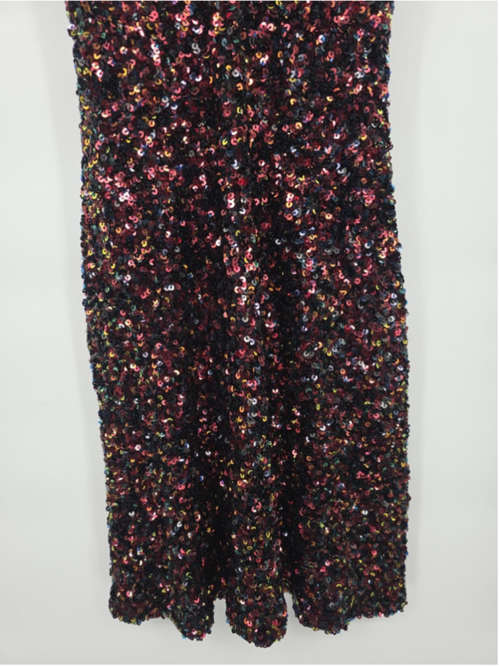 David's Bridal Dress Size 2 Sequin Glam Y2K Slip Midi Party Cocktail - Picture 6 of 13